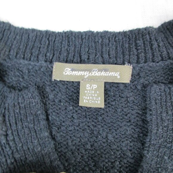 Tommy Bahama Sweater Women's Small Black Knitted Casual 3/4‎ Sleeve Pullover. - Picture 7 of 13